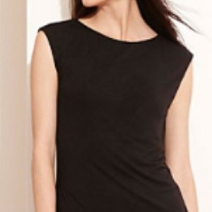 Lauren Ralph Lauren Cut-Out Back Jersey Tee BLACK